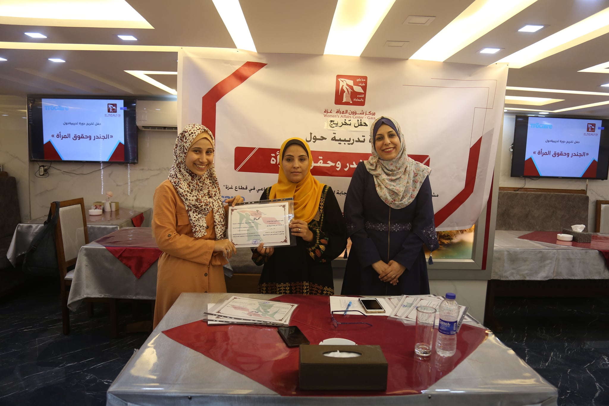 في يوم الشباب العالمي مركز شؤون المرأة يختتم تدريب "الجندر وحقوق المرأة" لطلبة|ات الجامعات